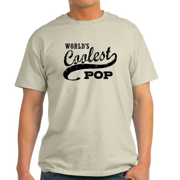 CafePress - World's Coolest Pop Light T Shirt - Light T-Shirt - CP