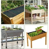 Fabric Liner for Large Veg Trough Outdoor Raised Bed Planter Liner Non Woven Black Vegetable Trugs Herb Planter Liner