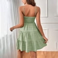 thumbnail image 4 of Ruyang Dresses for Women, Women's 2024 Summer Swing Mini Dress Casual Spaghetti Straps Sleeveless Backless Flowy A Line Sundress, 4 of 6
