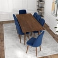 thumbnail image 6 of Verona Modern Furniture Style Solid Wood Walnut 86" Rectangular Dining Table, 6 of 6