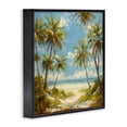 thumbnail image 3 of Stupell Industries Bright Palms Tropical Paradise Black Framed Giclee Art, design by Creative Studio, 12 x 12, 3 of 8