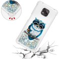 thumbnail image 4 of Slim Phone Case for Motorola Moto G Power 2021,Crystal Bling Quicksand Effect TPU Bumper Case with Four Corners Drop Protection Cover for Moto G Power 2021,YBDT Owl, 4 of 12