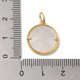 thumbnail image 3 of Natural Shell Pendants Rack Plating Brass Prayer Angel Charms with Jump Ring Lead Free & Cadmium Free Real 18K Gold Plated 17.5x15.5x2.5mm Hole: 4.5mm, 3 of 3