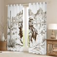 thumbnail image 2 of Castle Fairy Boys Girls Western Cowboys Blackout Curtains Set of 2 (52x84 Each),Botanical Plants Desert Cactus Window Curtains,Southwestern Vintage Aesthetic Curtains and Drapes Room Decor, 2 of 6