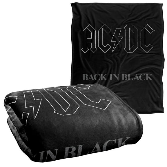 ACDC Blanket, 50"x60", Back in Black, Silky Touch Super Soft Throw