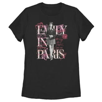Women's Emily in Paris Red Logo Graphic Tee White / Logo Small