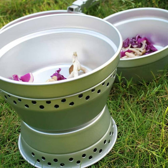 cooking utensils,Kit Stove Spirit Set Picnic Bbq Pan With Cookware Mess Kit Stand Pot Pan Set Pot Pan With Spirit With Set Cookware Set Iuppa Eryue Silver