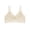 White, variant on Womens Bras Solid Solid Fixed Cup Tank Seamless Open Back Wireless Push Up Brassiere for Daily Wear