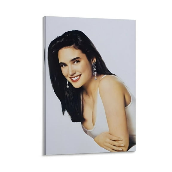 Jennifer Connelly Black And White Sexy Art Poster Room Aesthetic Poster Print Art Wall Painting Canvas Posters Gifts Modern Bedroom Decor 24x36inch(60x90cm)
