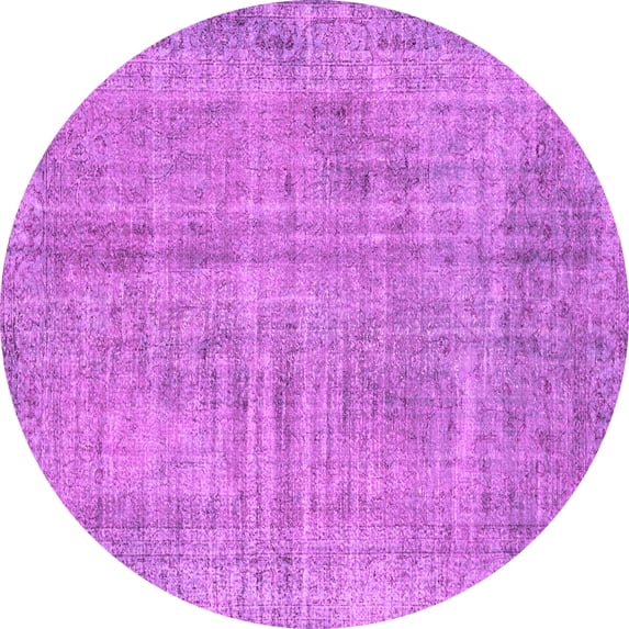 Ahgly Company Indoor Round Persian Pink Traditional Area Rugs, 4' Round