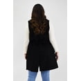 thumbnail image 3 of Abrigo diseño chaleco Roman Fashion /Tallas Extras, 2140 (Negro) negro 38, 3 of 7