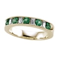 thumbnail image 2 of Karina B Diamond Baguette and Tsavorite Round Band W/milgrain in 18 kt White Gold Size 4.5 Female Adult, 2 of 9