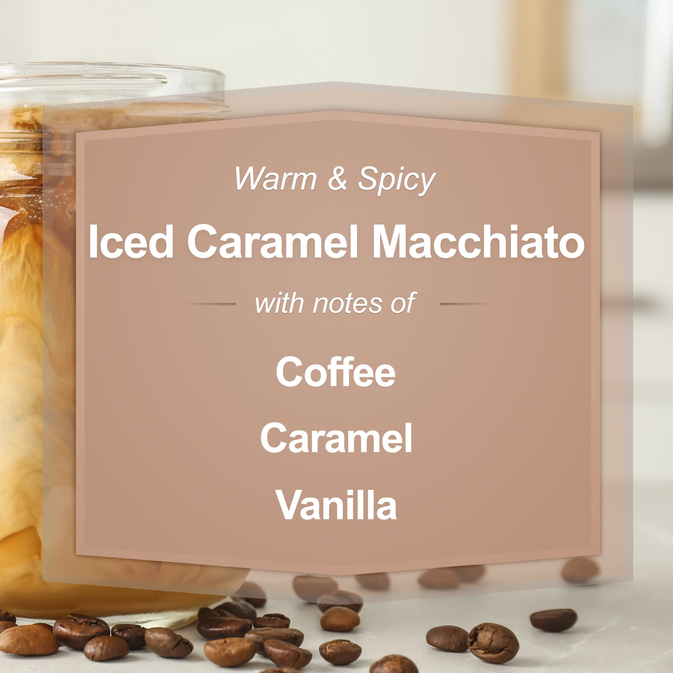 Mainstays Single-Wick Twist Glass Jar Scented Candle, Caramel Macchiato, 7 oz