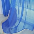 thumbnail image 3 of Clearance Under $5 Boovnll Sheer Curtains, 1 Panels Glass Gauze Transparent Lightweight Vertical Voile Curtains for Living Room, Bedroom, Curtains, 39" W x 79" L (Yellow), 3 of 4