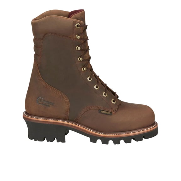 Chippewa Men's Waterproof Logger Work Boot Steel Toe Tan 8 E US