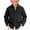 Black, variant on Blekii Boys Long Sleeve Button down Shirt Casual Collar Cotton Linen Solid Top, Black, 120