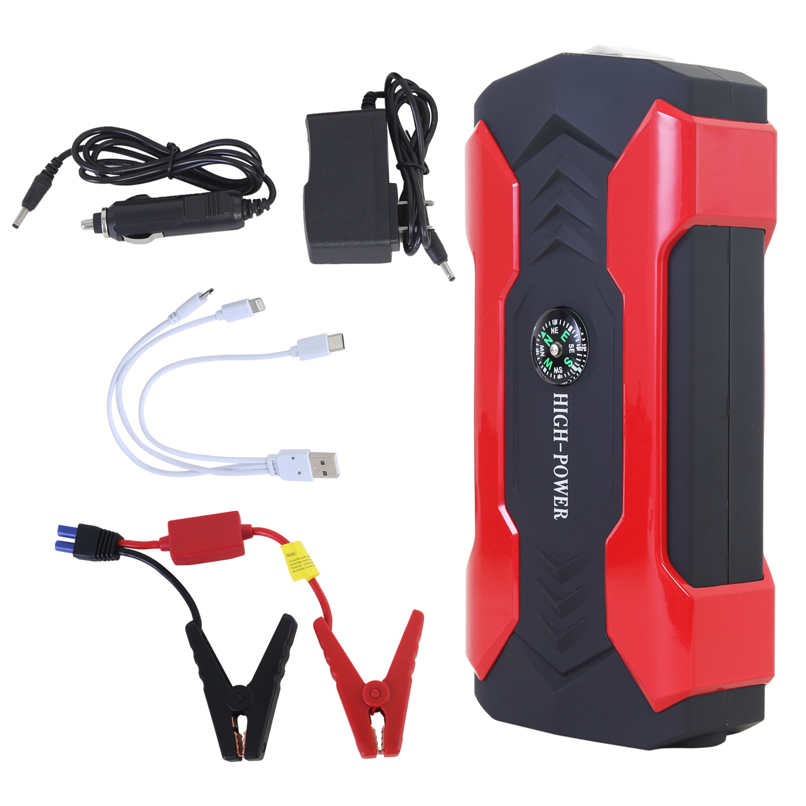 Car Jump Starter 3000A Peak Jump Boxes for Vehicles(12V 8L Gas/6.5L Diesel  Engine), Portable 20000mAh Power Bank, Equipped Fast Charging Jump Starter