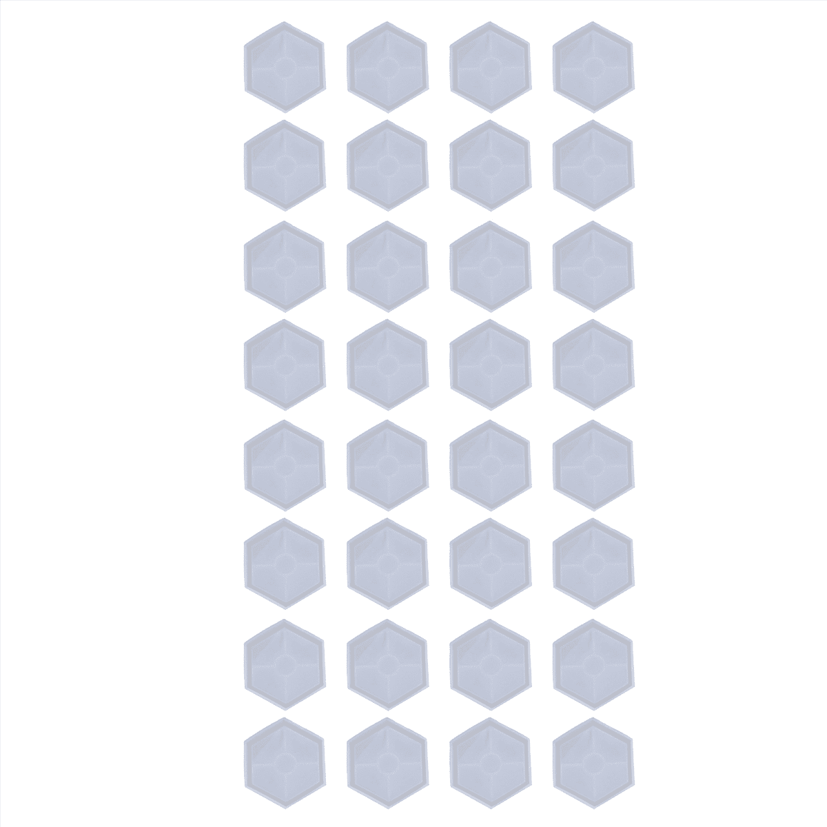 32 Pack Hexagon Silicone Coaster Molds Silicone Resin Mold, Epoxy Molds for Casting with Resin, Concrete, Cement