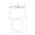 thumbnail image 2 of Lighting, 20"H, Table Lamp, Grey Concrete, Ivory / Cream Shade, Contemporary, 2 of 7