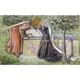 thumbnail image 2 of Rossetti, Dante Gabriel 24x16 Black Modern Framed Museum Art Print Titled - Arthurs Tomb: Sir Launcelot Parting From Guenevere, 2 of 4