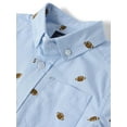 thumbnail image 2 of The Children's Place Baby Toddler Boys Short Sleeve Football Button Up, Sizes 6M-5T, 2 of 3