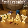 thumbnail image 4 of Dalrosia LED Letters Lights Sign, 26 Alphabet Light Up Letters White Led Letters for Bar Party Birthday Home Wedding Décor, 4 of 7