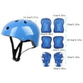 thumbnail image 3 of Kids Helmet Knee Pad Set, Kids Helmet Set Adjustable Knee and Elbow Pads Kids Wrist Guards for Bike Cycling Roller Skateboard Scooter 5-12 Kids Protective Gear Set 7, 3 of 4