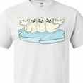 thumbnail image 4 of Inktastic 3 Cute White Harp Seals on Ice T-Shirt, 4 of 5