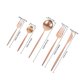 thumbnail image 5 of unbranded De Cubiertos De Acero Inoxidable Con Acabado Rosa Dorado Ideal Para Cenas Y Eventos Sofisticados, 5 of 6