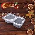 thumbnail image 1 of Ovzne Double Compartment Condiment Container Double Condiment Containers With Lids 2 Compartment Snack Containers Double Compartment Snack Containers For To-go On Clearance, 1 of 8