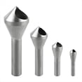 thumbnail image 1 of Juego de Brocas Avellanadoras, 4 Piezas, Herramienta de ChafláN, VáStago Redondo HSS (4241), Broca Avellanadora, para Madera, Metal, PláStico, Plata, 1 of 5