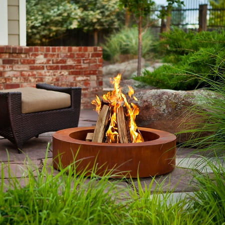 Real Flame Orbea Corten Fire Pit - Walmart.com - Real Flame Orbea Corten Fire Pit - Walmart.com