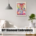 thumbnail image 4 of 5D DIY Night Luminous Rhinestone Painting Unique Gloss Full Round Drill Color Animal Embroidery, 4 of 7