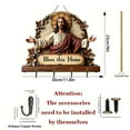 thumbnail image 3 of Coollooc 2D Flat Jesus and Disciples Wall Art Keychain, Wooden Multifunctional Home Key Ring Holders, Key Holder Wall Mount for Housewarming Gifts, Friends, Family, 3 of 5