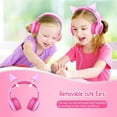 thumbnail image 2 of Kids Wired Headphones, Foldable Headphones for Kids with Decoration Ears, Adjustable Lightweight Headphones for Boys and Girls- 2 Pack, 2 of 5