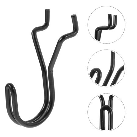 LOLIPPYY 5Pcs Heavy Duty Black Pegboard Hooks Metal Peg Hooks for Hanging Keys and Tools LOLIPPYY 5Pcs Heavy Duty Black Pegboard Hooks Metal Peg Hooks for Hanging Keys and Tools