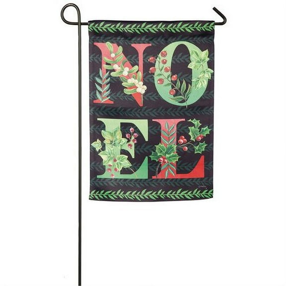 Evergreen Flag & Garden Noel Chalkboard 2-Sided Suede 1'6 x 1'0.5 ft. Garden Flag