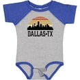 thumbnail image 3 of Inktastic Dallas Texas Skyline Vintage Boys or Girls Baby Bodysuit, 3 of 5