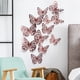 thumbnail image 2 of 12 pegatinas de pared de mariposa hueca con textura de metal 3D. Wmkox8yii fhajkh511, 2 of 6