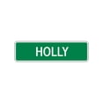 thumbnail image 1 of Holly Girls hildren Name Letter Printed Plaque Novelty Wall Decoration Label Indoor Outdoor Unique Aluminum Metal Sign 4"x18", 1 of 1