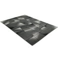 thumbnail image 3 of Allstar Modern Accent Rug with Intersecting Line design Gainsboro Grey 8' x 10' 8' x 10', 3 of 5