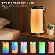JYX Bluetooth Speaker, Waterproof Party Speaker, Portable Outdoor Speaker with 11 Light Mode, D21