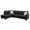 Black Grey, variant on Ponliving 97" 2 Pieces L-Shaped Sectional Sofa With Pillows For Living Room Brown Microfiber Left Hand Facing