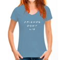thumbnail image 3 of Título: Camiseta blanca de manga corta con estampado de letras de Stranger, talla grande, camisetas con estampado de Things Friends Don't Lie, camisetas de verano para mujer, 3 of 5