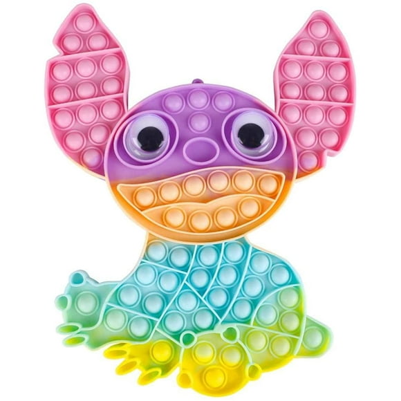 Jumbo Big Giant Pop Fidget Toys Bubble It Huge Mega Large Biggest Popitsfidgets Sensory Toy Poppers Pops Popit Popits Popitz Its It's Stress Relief Autism Push, Rainbow Gift Cute Bubbles Animal