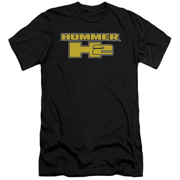 Hummer - H2 Block Logo - Premium Slim Fit Short Sleeve Shirt - Medium