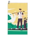 thumbnail image 1 of Magnetic Waffle Golf Towel for Clubs & Balls, Super Absorbent Microfiber with Carabiner Clip for Your Bag, 1 of 5