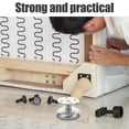 thumbnail image 6 of Homoyoyo 4-Pack Adjustable Stainless Steel Desk Legs, Furniture Supports for Home Office, Projects and Workstations, 6 of 8
