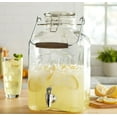 thumbnail image 3 of Home Trends Glass 2-Gallon Beverage Dispenser with Glass Clamp Lid, 3 of 4