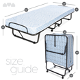 Milliard Lightweight Folding Cot with Mattress 31"x75" (not Intended